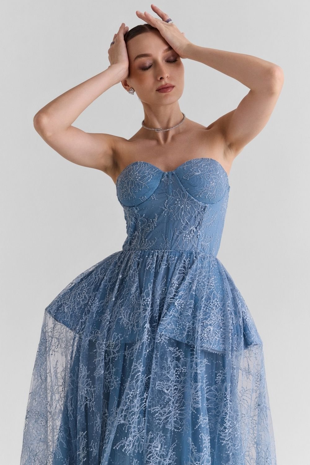 Rosaline Corset Lace Gown - Zabella