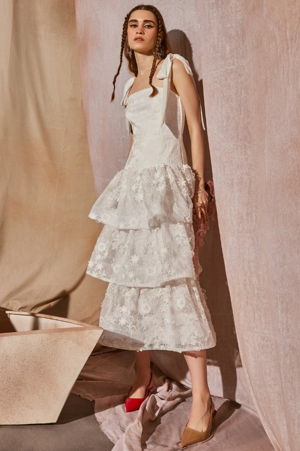 Sandra Layered Lace Midi - Zabella