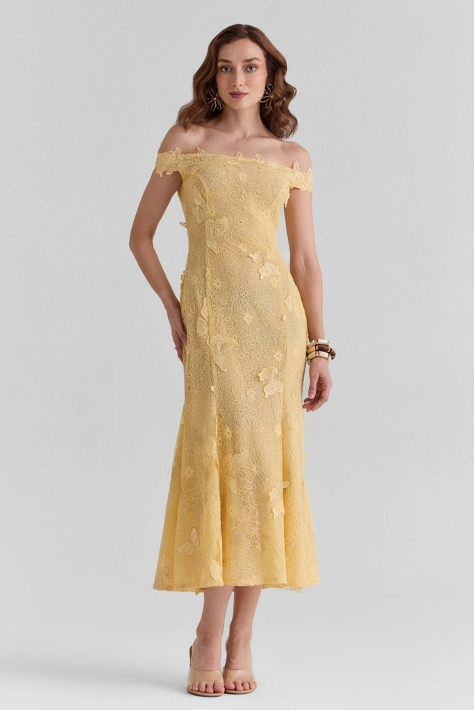 saphira long midi dress Saphira Lace Midi Dress – Zabella
