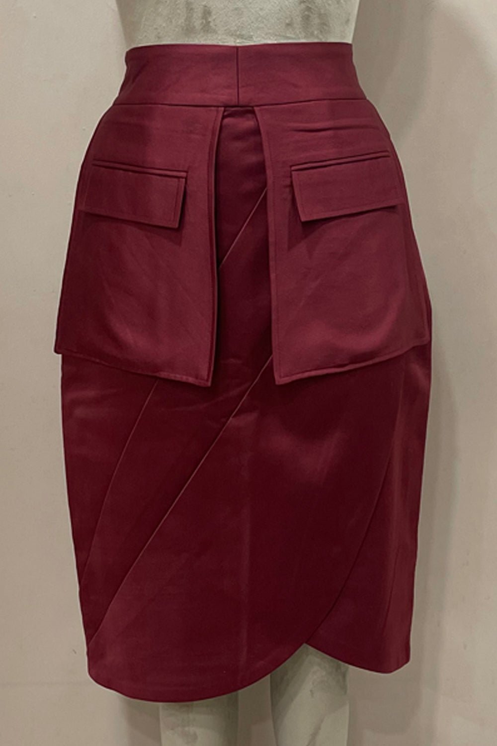 Satin Midi Skirt - Zabella