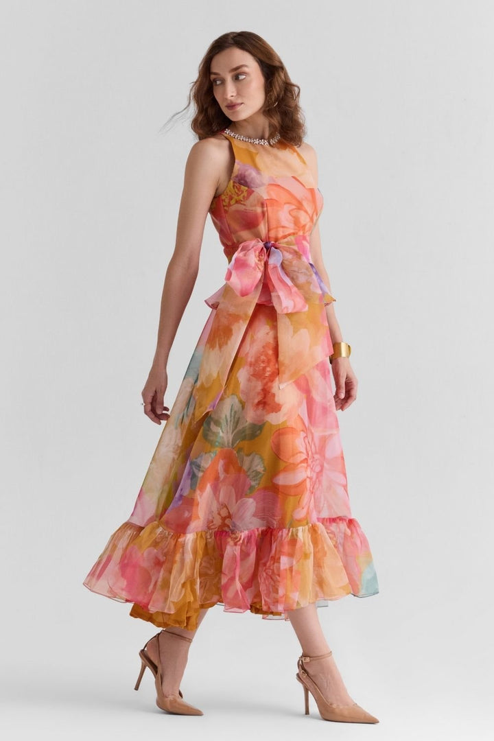Serena Organza Ruffled Dress - Zabella