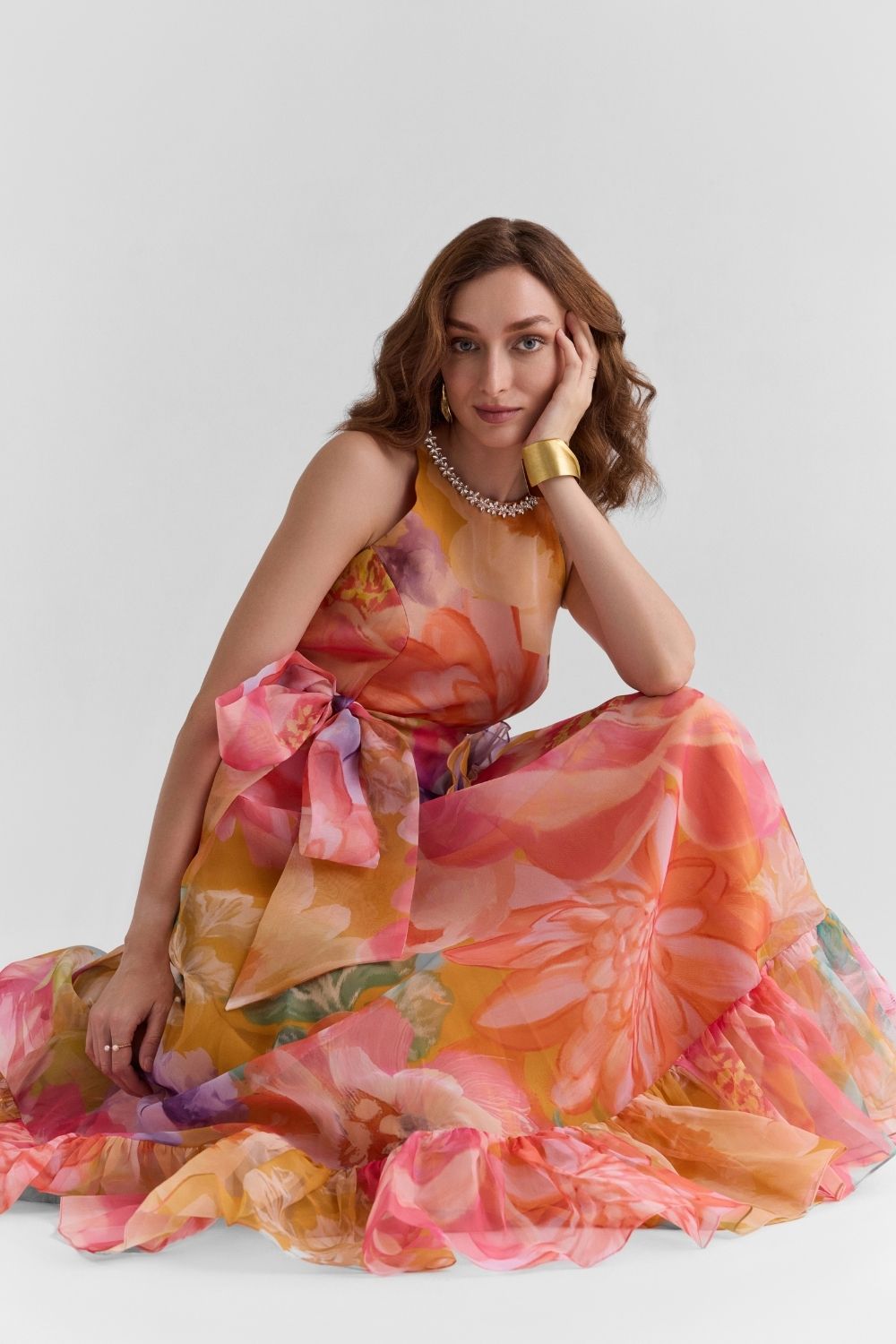 Serena Organza Ruffled Dress - Zabella