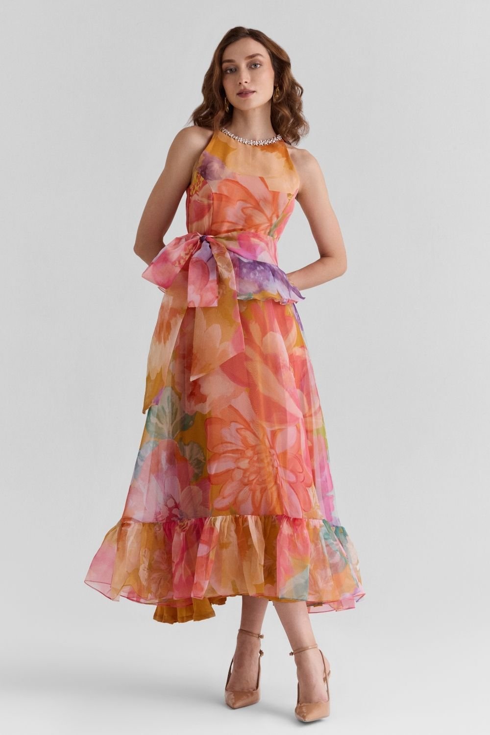 Serena Organza Ruffled Dress - Zabella