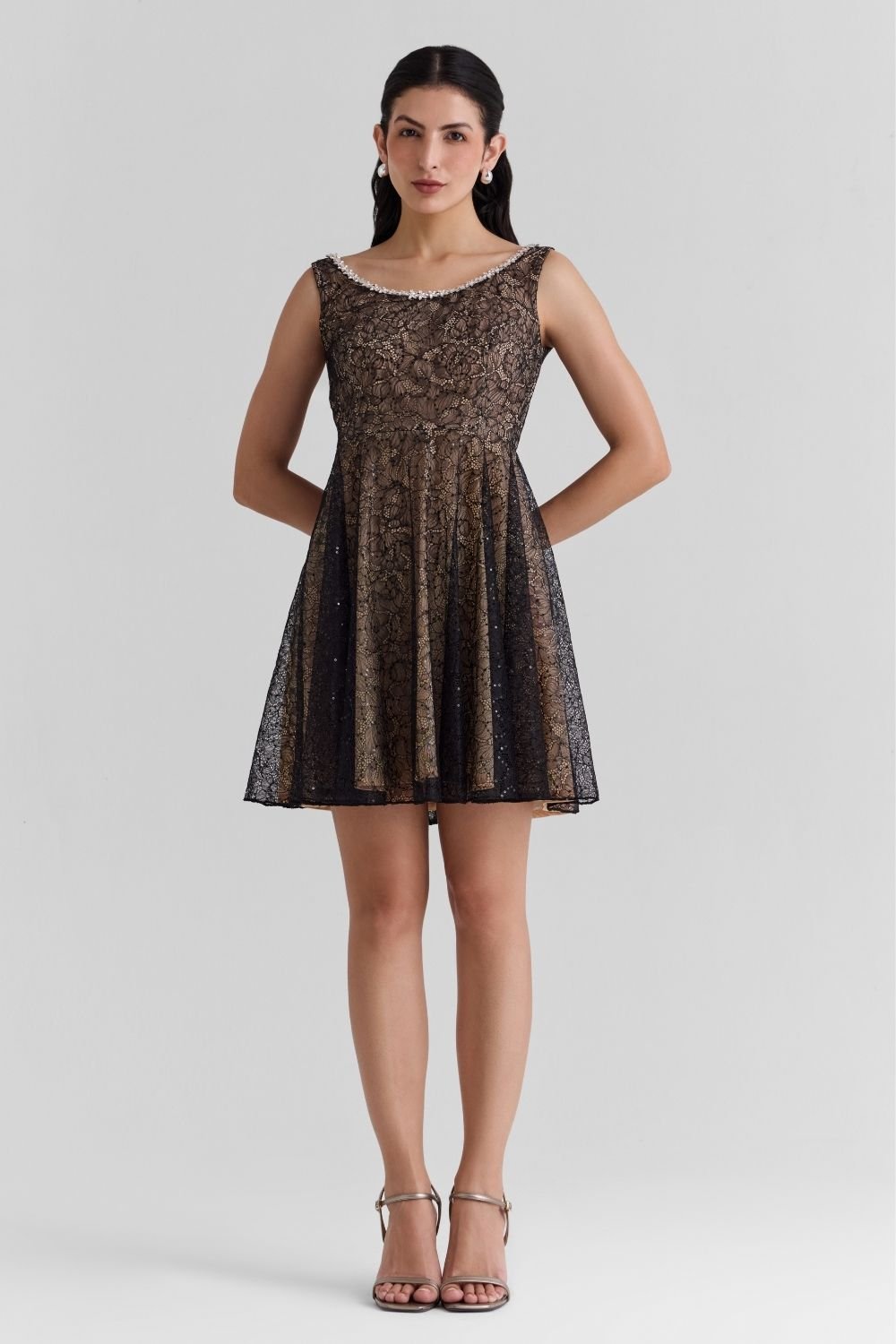 Silvara Lace Mini Dress - Zabella