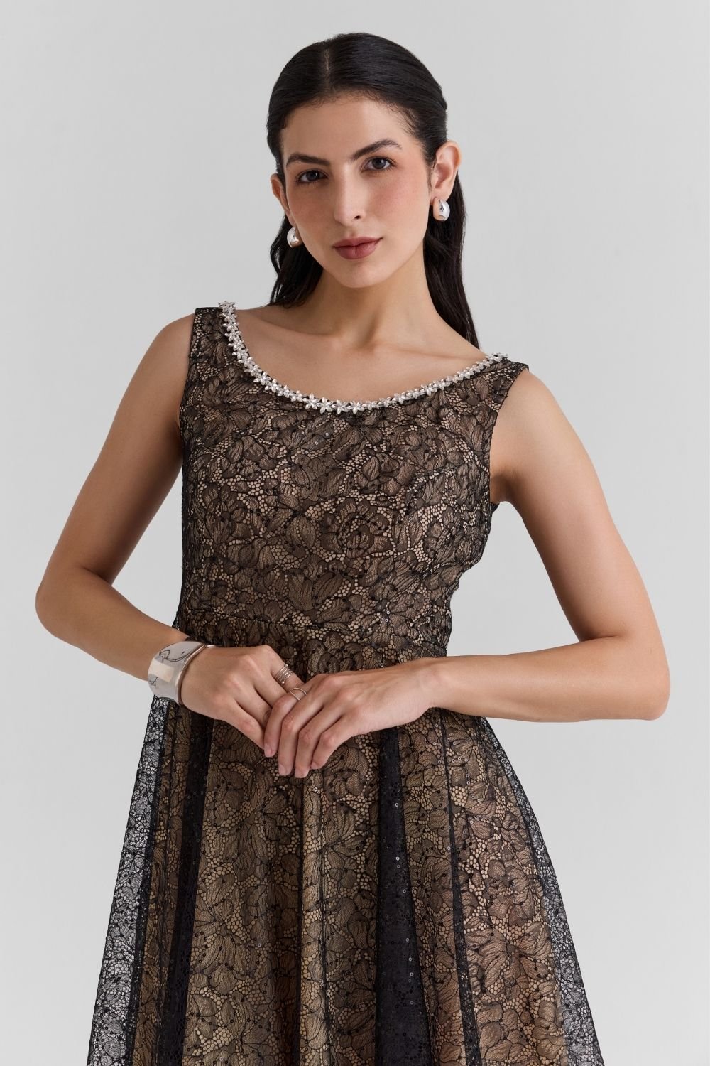 Silvara Lace Mini Dress - Zabella