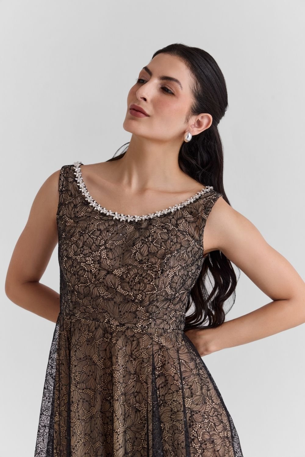 Silvara Lace Mini Dress - Zabella
