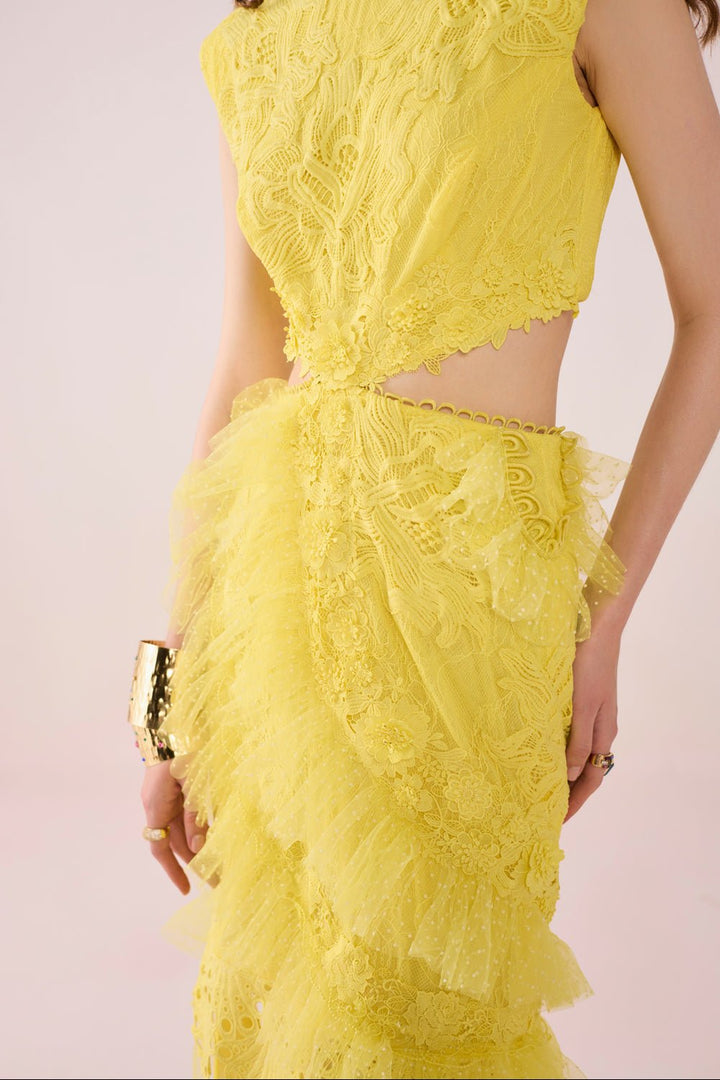 Sunglow Aurora Lace Dress - Zabella