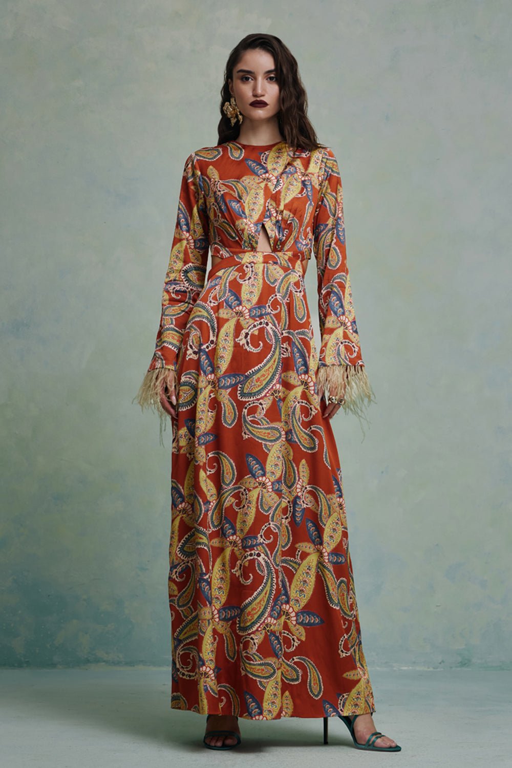 Sunset Safari Cutout Dress - Zabella