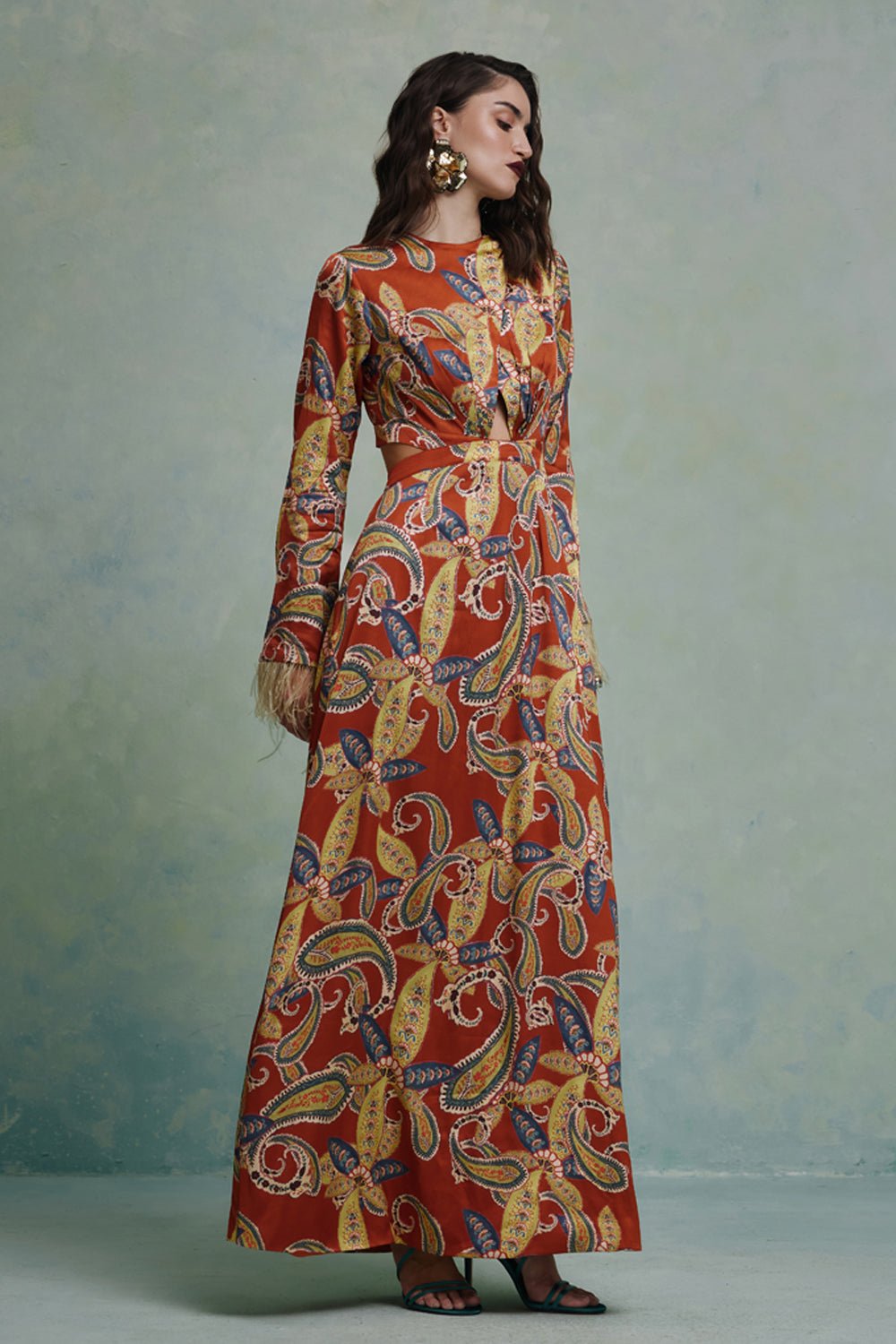 Sunset Safari Cutout Dress - Zabella