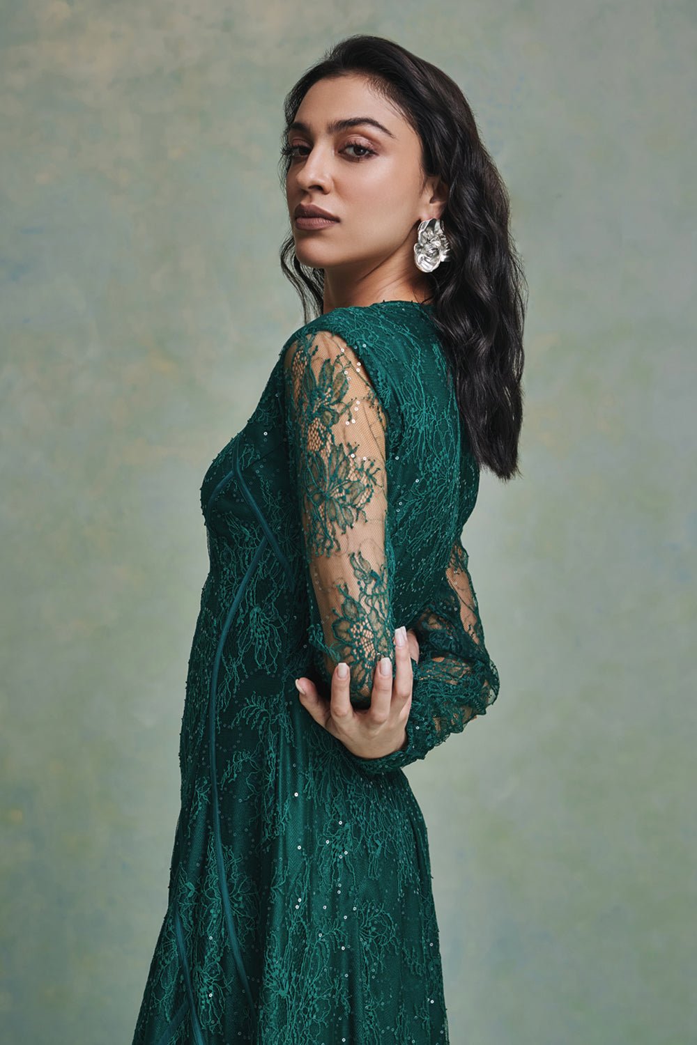 Taria Lace Maxi Dress - Zabella