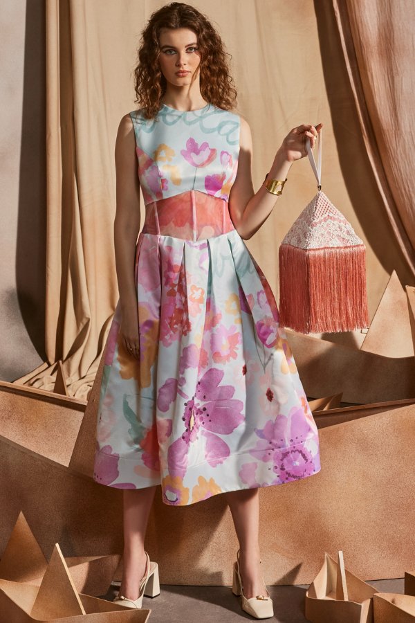 Valentina Pleated Midi - Zabella