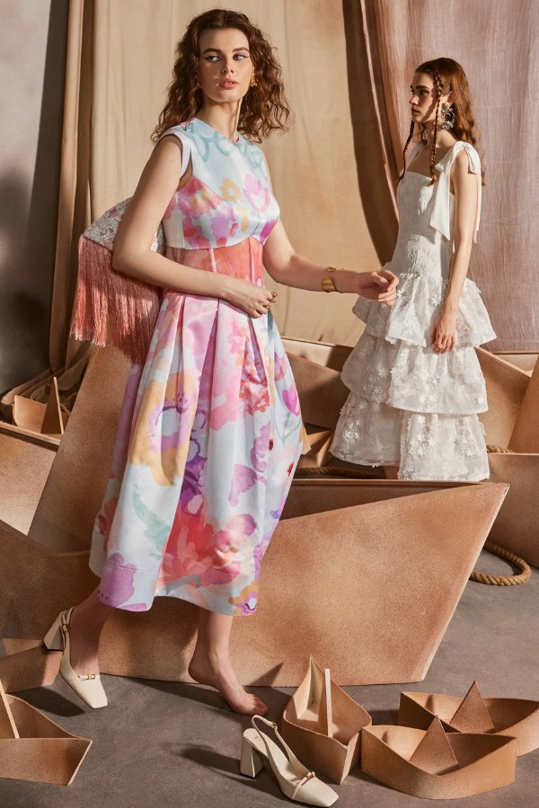Valentina Pleated Midi - Zabella