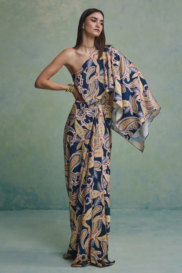 Victoria Wild Drape Dress - Zabella