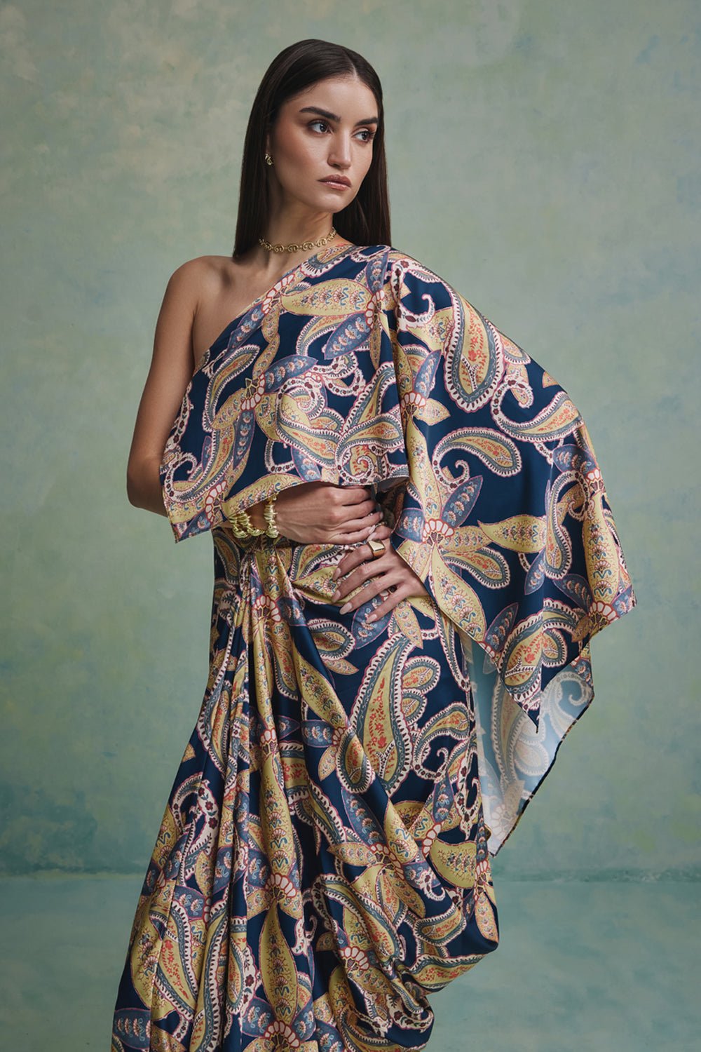 Victoria Wild Drape Dress - Zabella