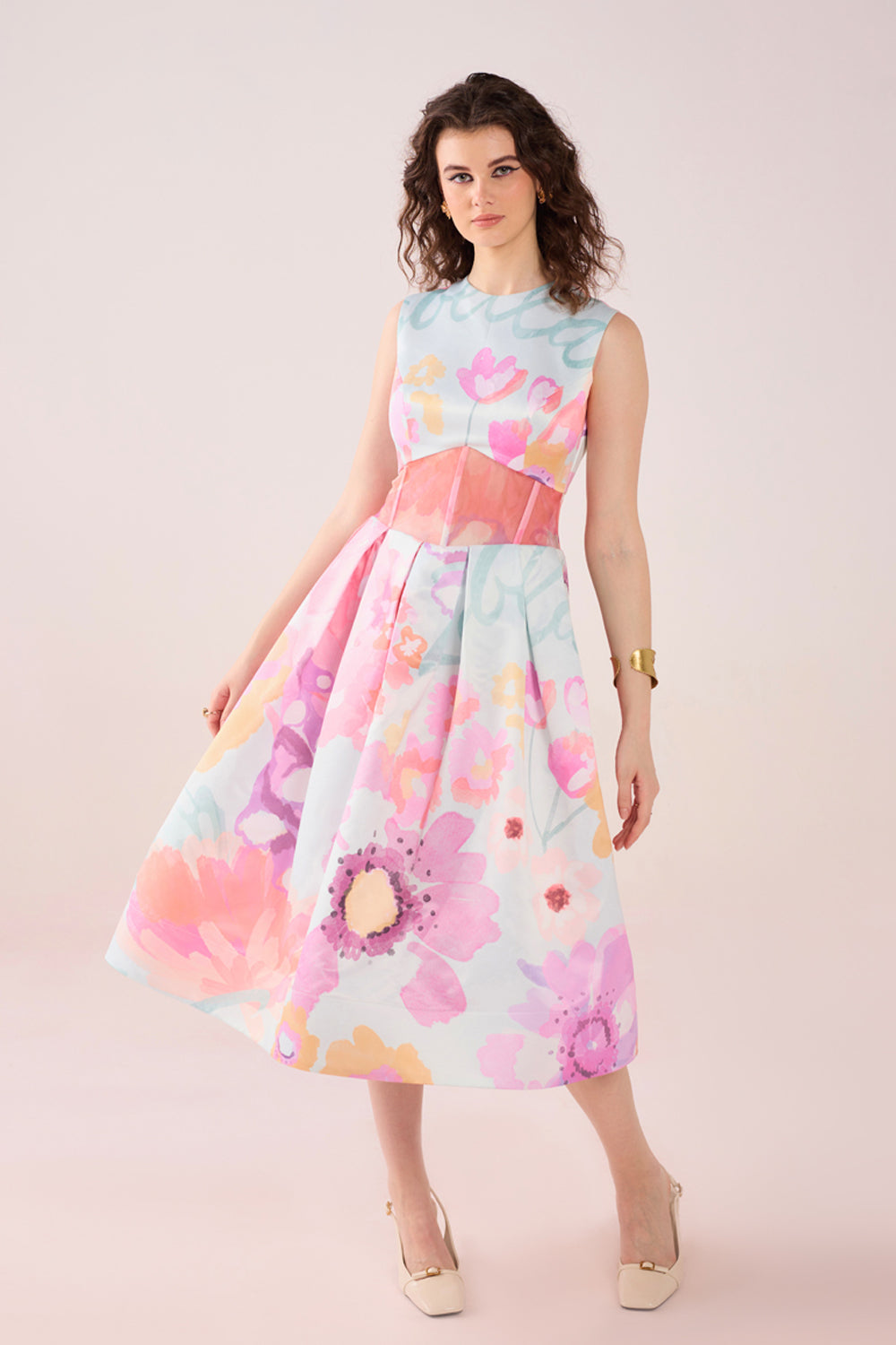 Valentina Pleated Midi