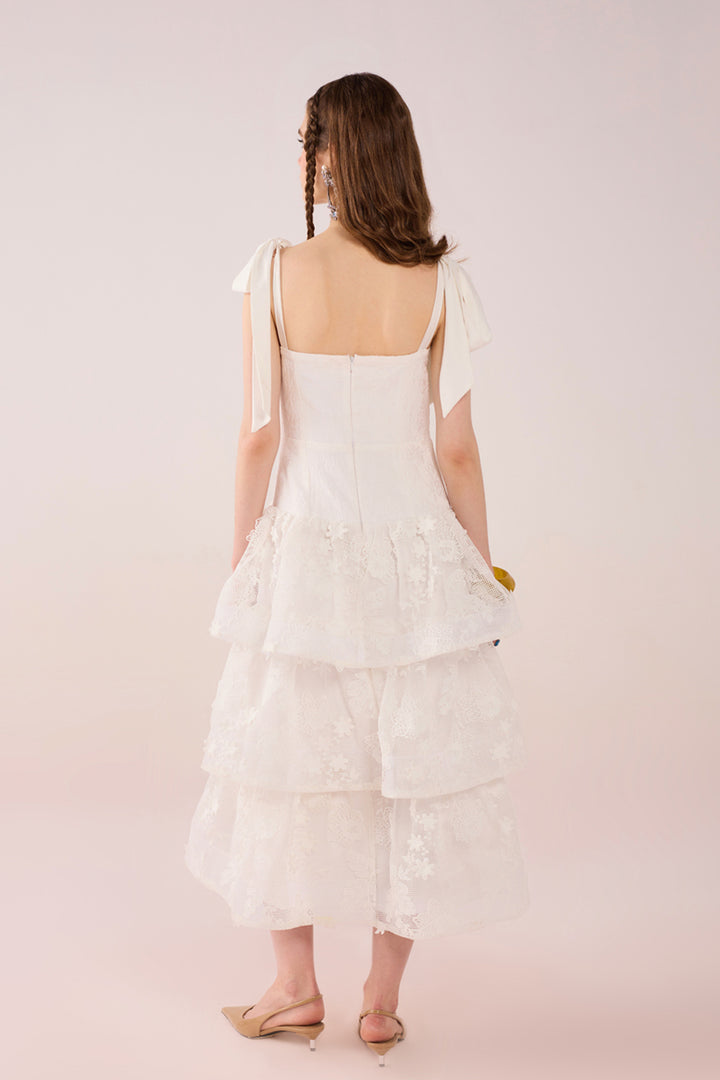 Sandra Layered Lace Midi