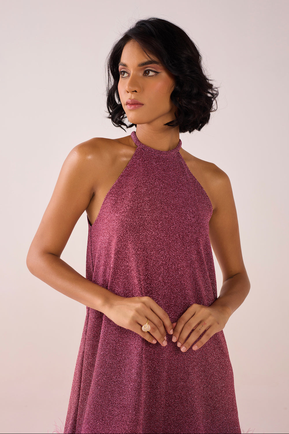 Sheen Rose Feather Mini
