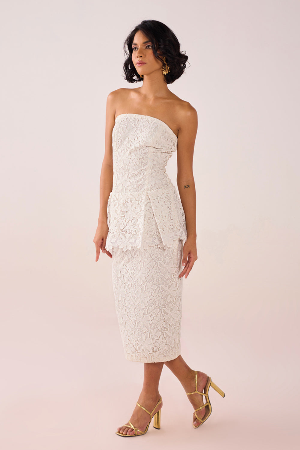 Sandra Peplum Midi