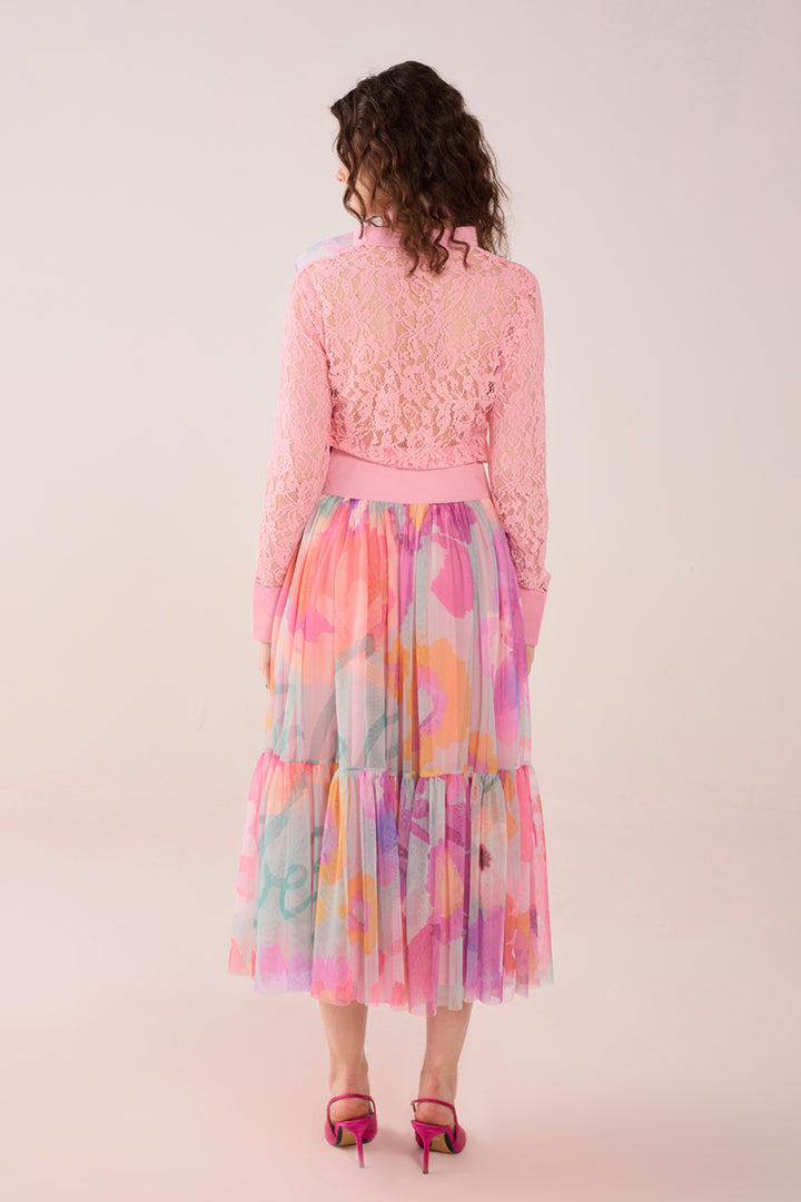Elle Lace and tulle co ord