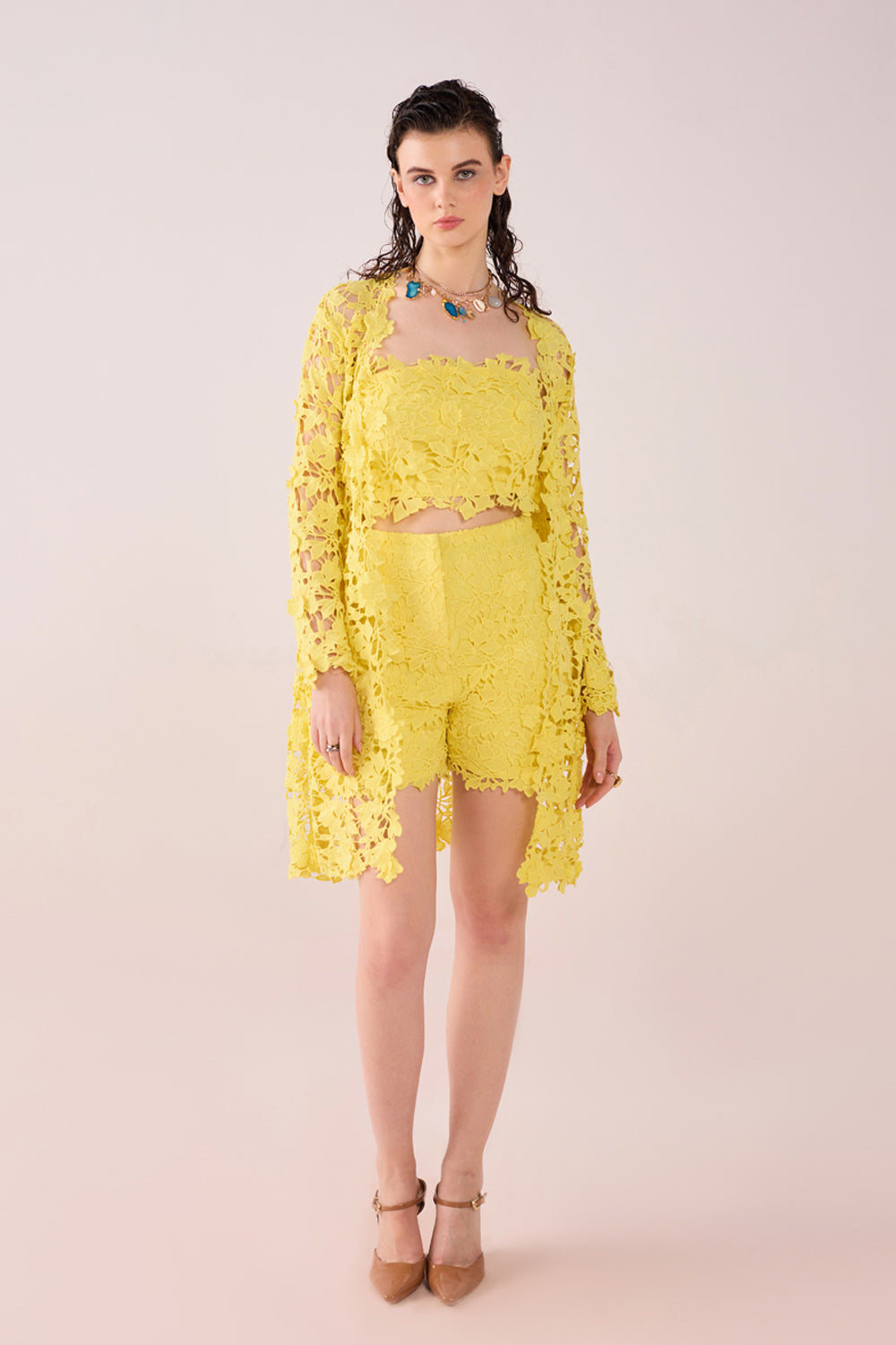 Sunglow Chantilly Lace Set