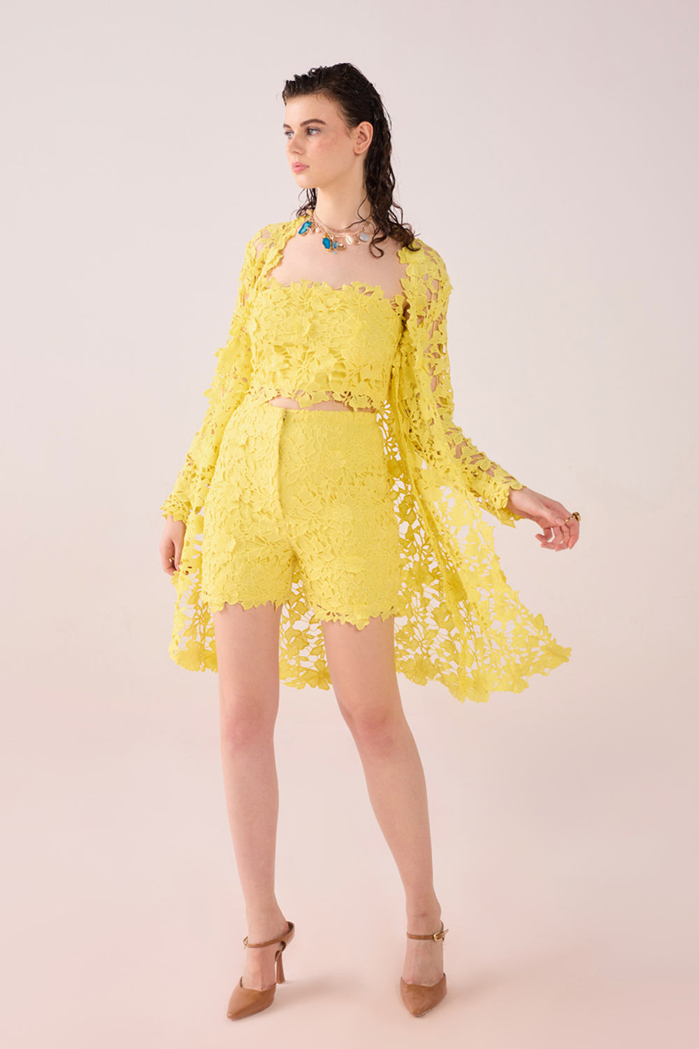 Sunglow Chantilly Lace Set