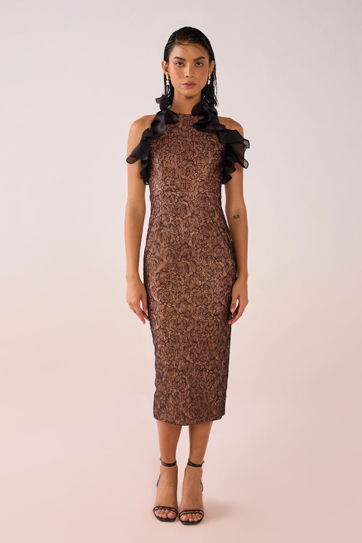 Noah Lace Ruffled Midi