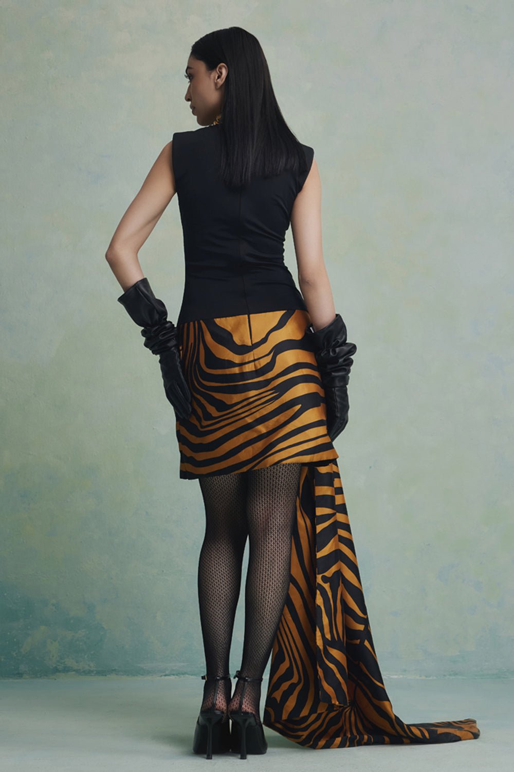 Zebra Epoque Mini Dress - Zabella