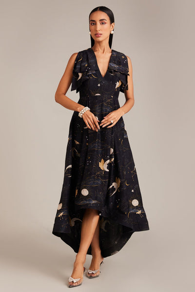 Cosmic Printed Maxi Dress - Zabella