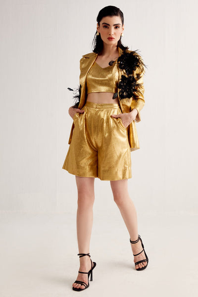 Gold Embellished Jacket - Zabella