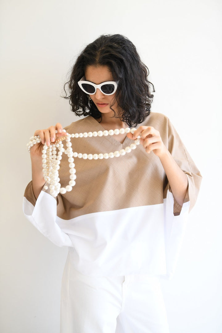 Half & Half Tunic - Shopzabella