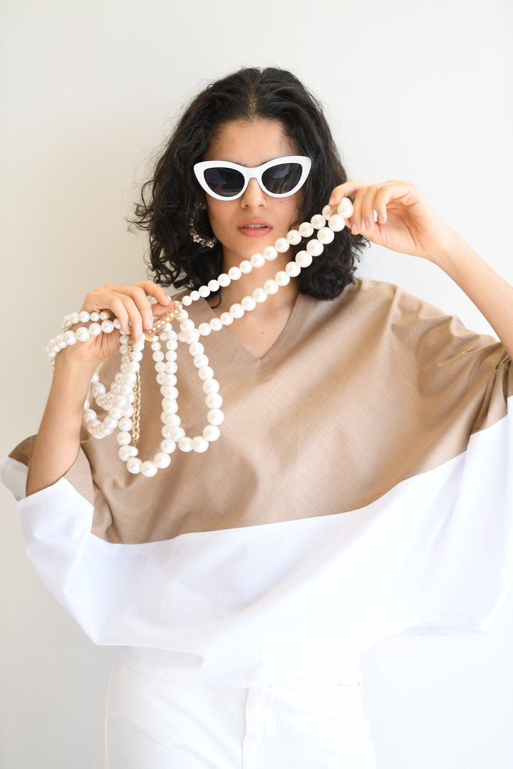 Half & Half Tunic - Shopzabella