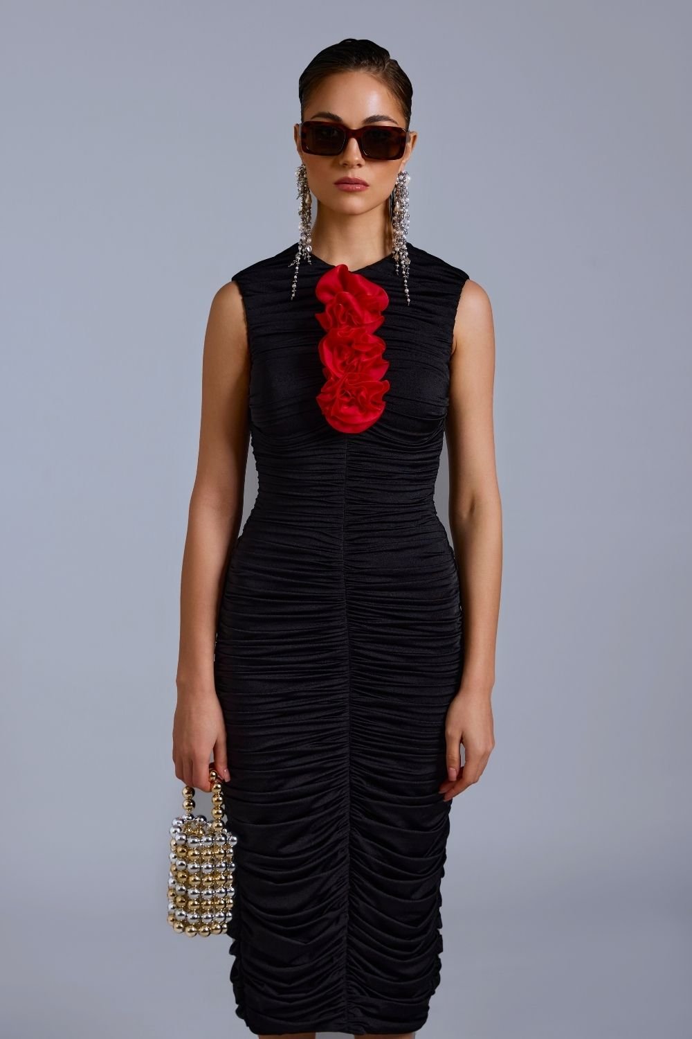 Helena Gathered Midi - Zabella