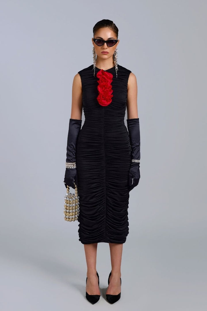 Helena Gathered Midi - Zabella