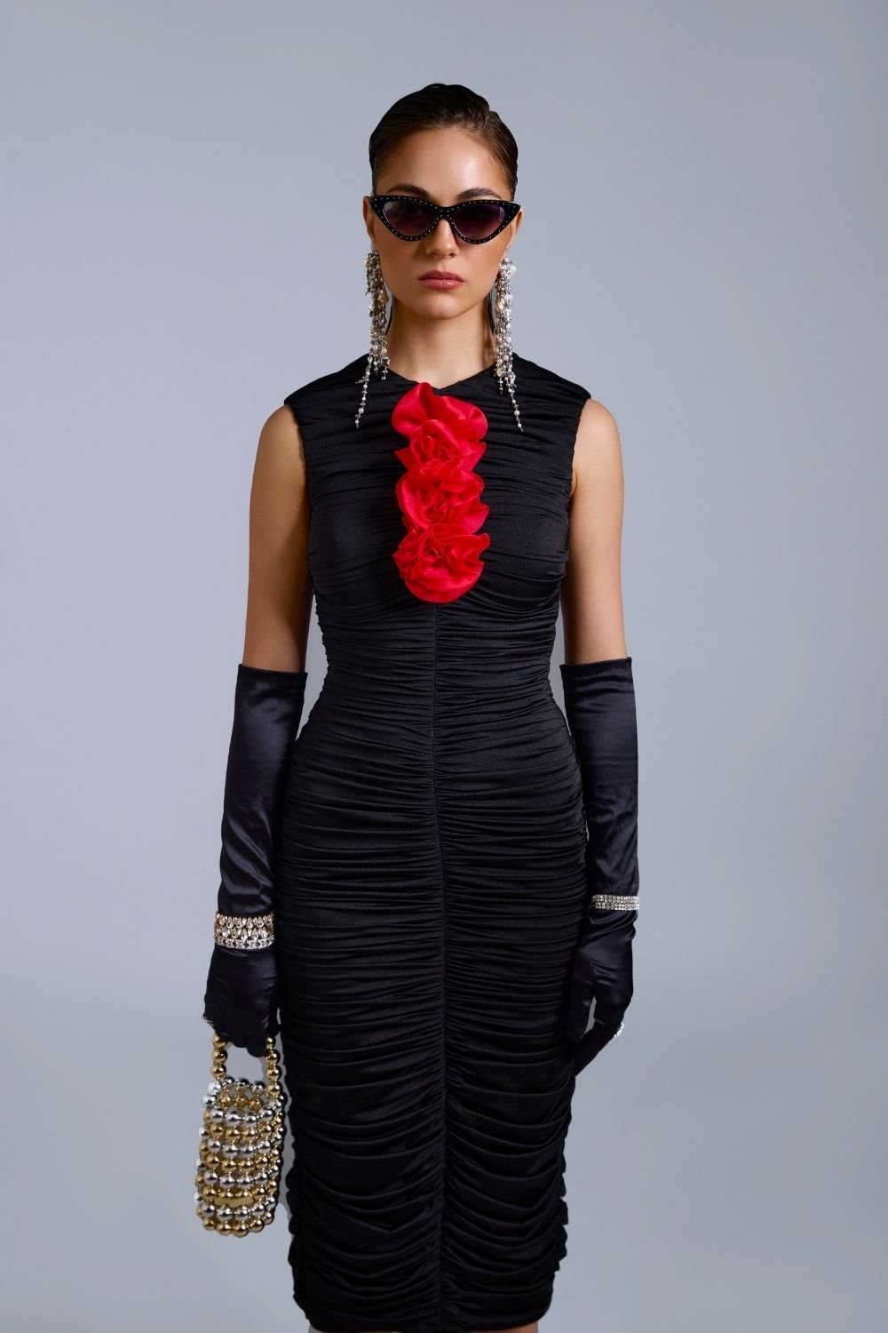 Helena Gathered Midi - Zabella