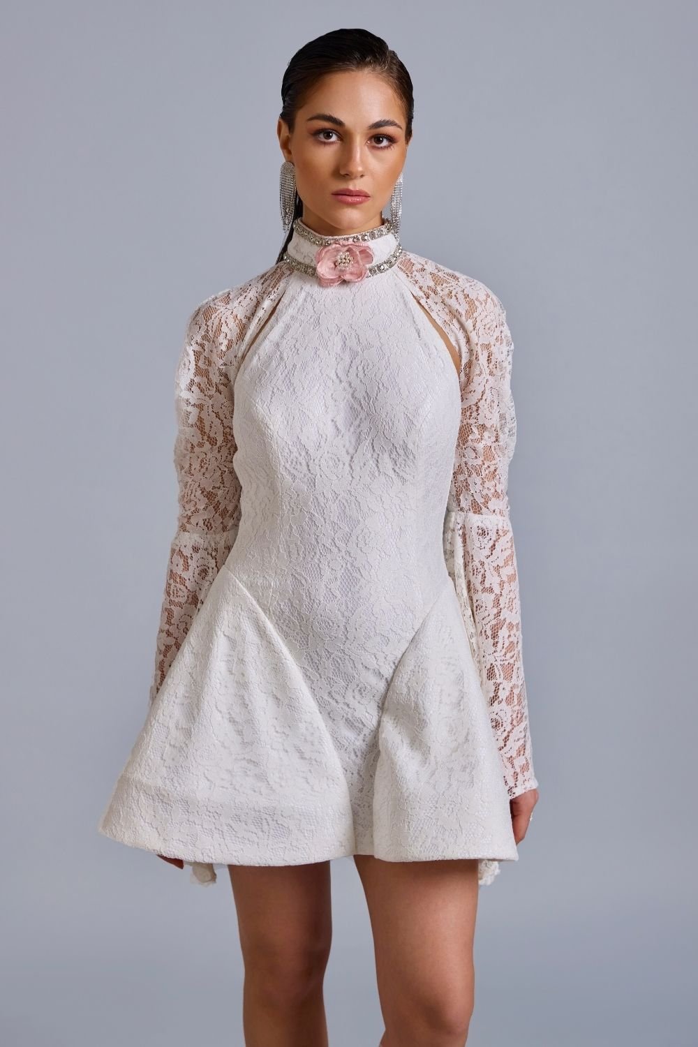 Hope White Lace Mini - Zabella