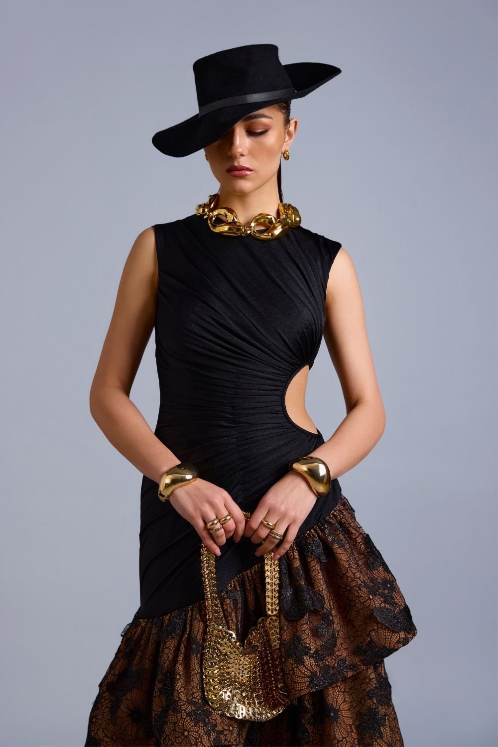 Joy Layered Cut Out Midi - Zabella