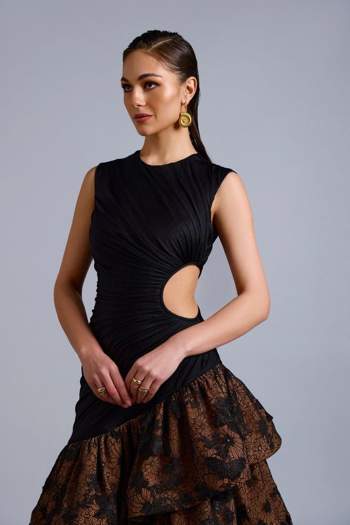 Joy Layered Cut Out Midi - Zabella