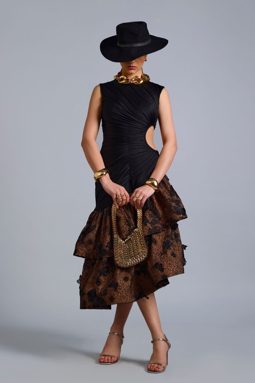 Joy Layered Cut Out Midi - Zabella