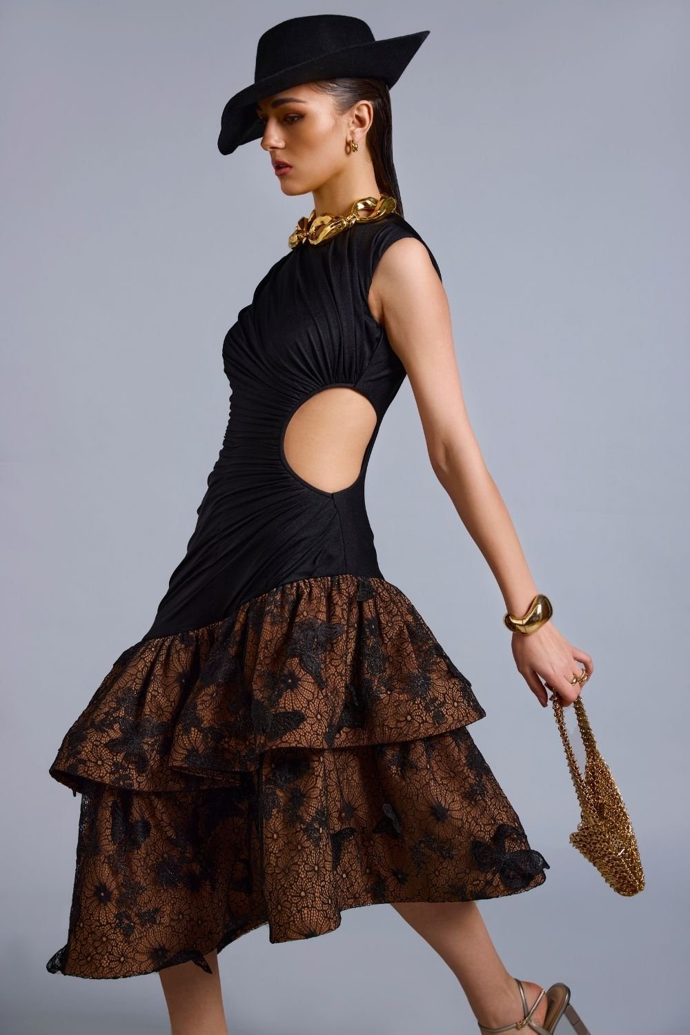 Joy Layered Cut Out Midi - Zabella