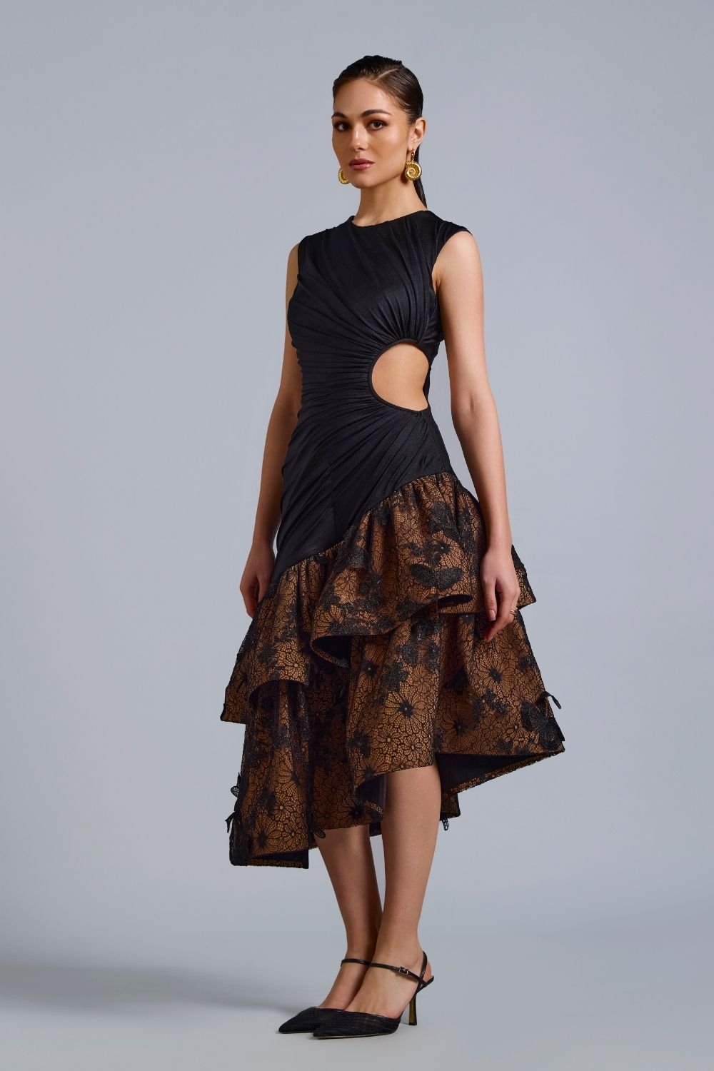 Joy Layered Cut Out Midi - Zabella