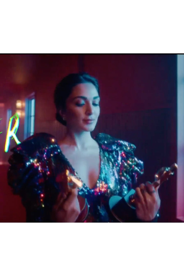 Kaira Advani In Our Multicoloured Sequin Mini Dress - Zabella