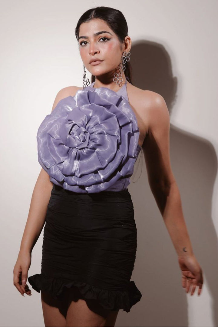Kritika Khurana In Our Lilac Rose Top - Zabella