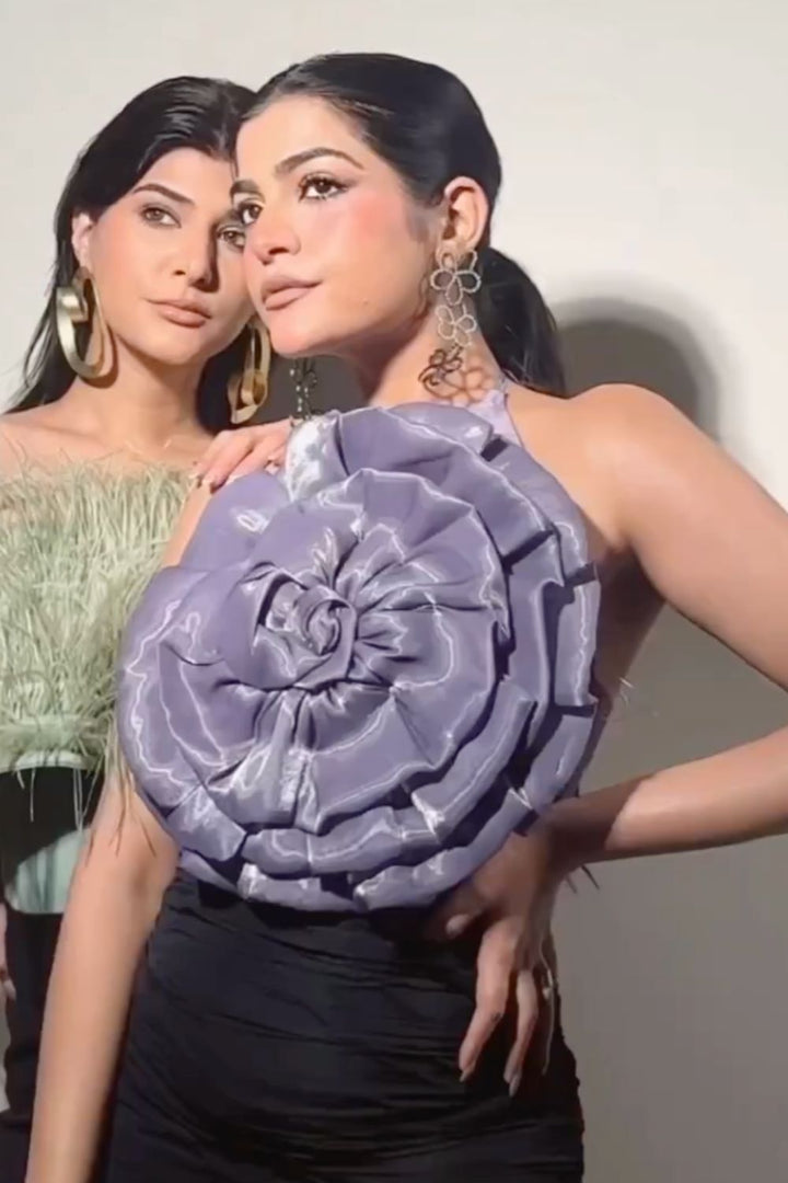 Kritika Khurana In Our Lilac Rose Top - Zabella