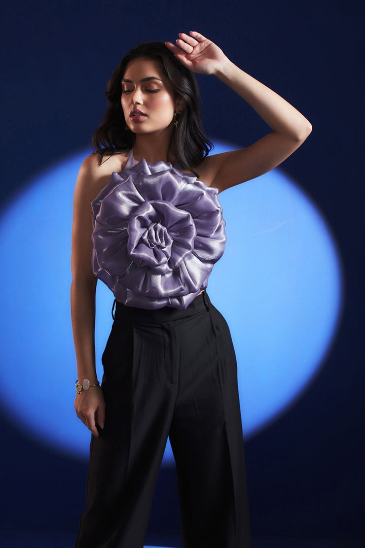 Kritika Khurana In Our Lilac Rose Top - Zabella