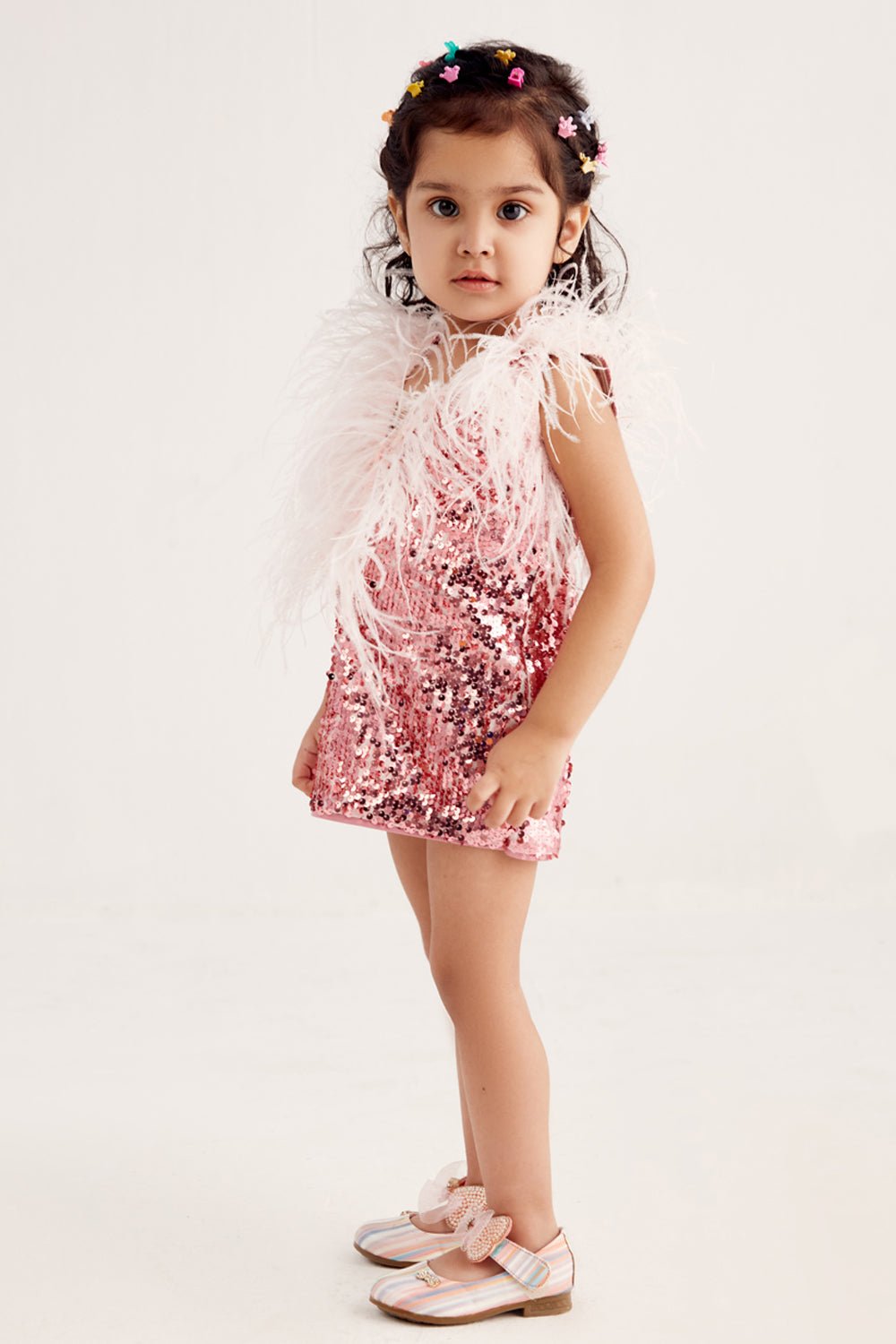 Pink Sequin Mini Dress - Zabella
