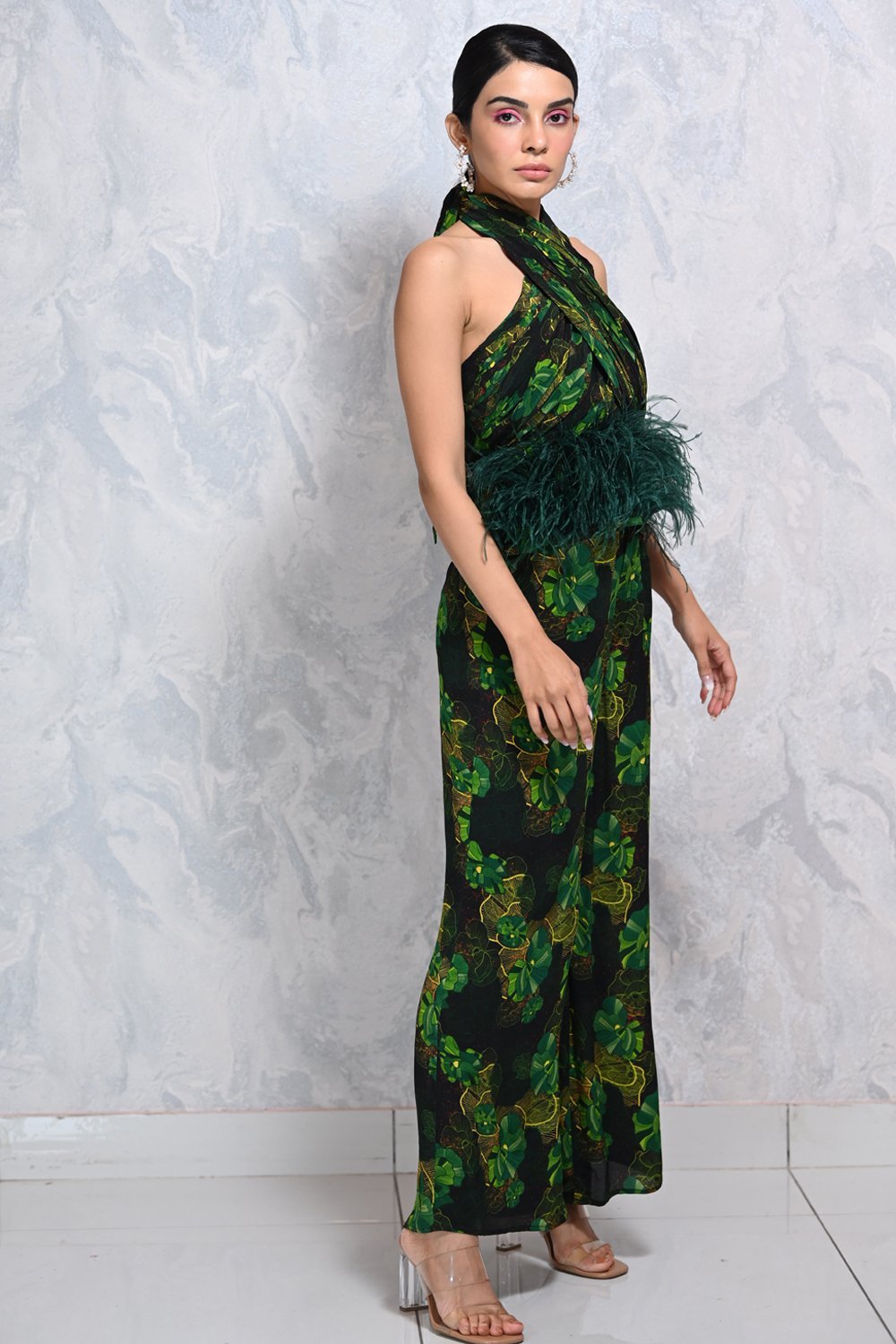 Sacramento Floral Feather Set - Shopzabella