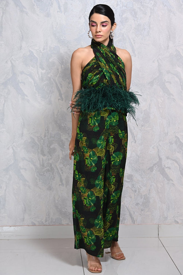 Sacramento Floral Feather Set - Shopzabella