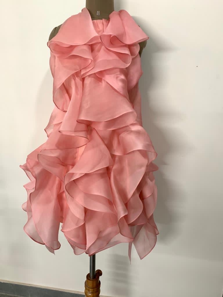 Scarlet Ruffle Dress - Shopzabella