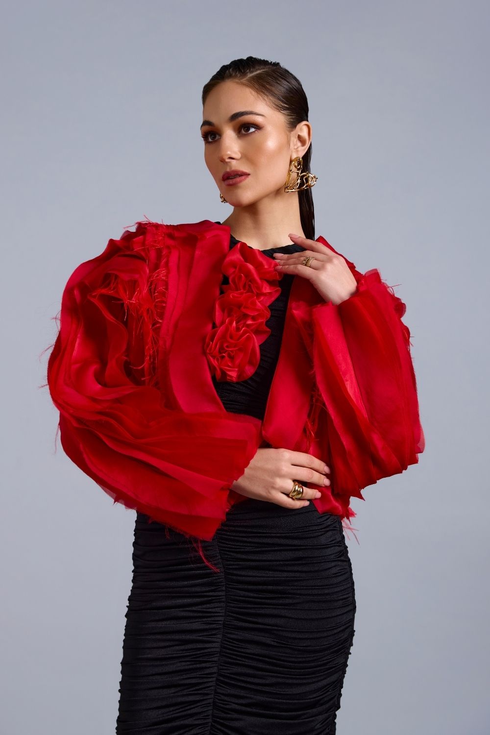 Scarlett Organza Cape - Zabella