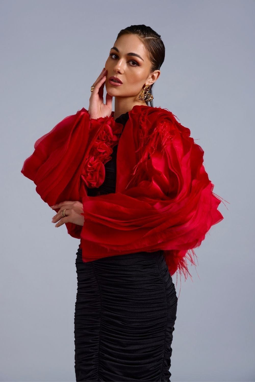 Scarlett Organza Cape - Zabella